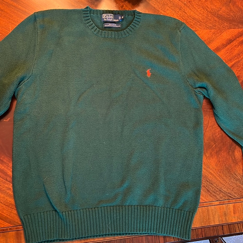 Men’s Ralph Lauren cotton sweater green size medium M